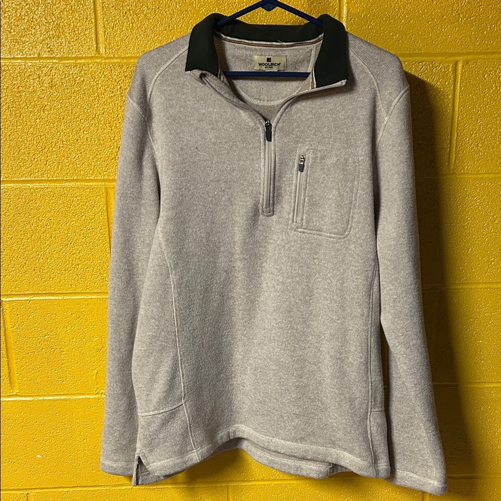 Woolrich Men's polyester fleece Zip-Up Sweater